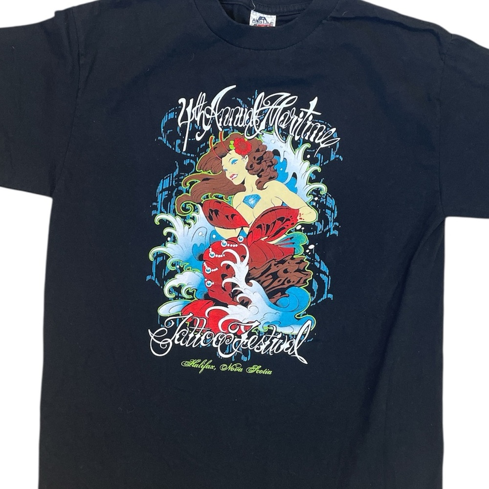 UNISEX 2010 4 TH ANNUAL MARITIME TATTOO FESTIVAL T-SHIRT HALIFAX COTTON MEN’S M